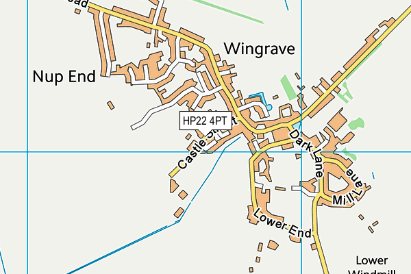 HP22 4PT map - OS VectorMap District (Ordnance Survey)
