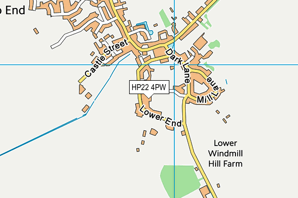 HP22 4PW map - OS VectorMap District (Ordnance Survey)
