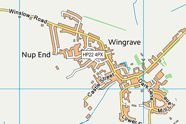 HP22 4PX map - OS VectorMap District (Ordnance Survey)