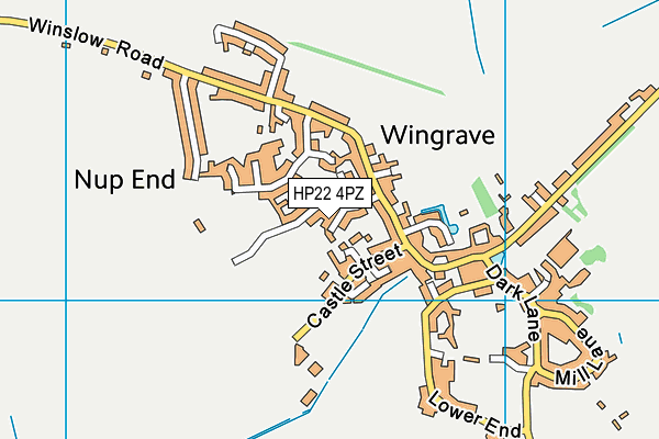 HP22 4PZ map - OS VectorMap District (Ordnance Survey)