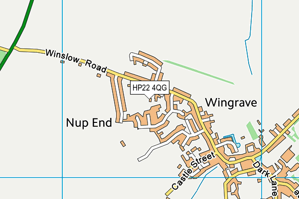 Wingrave Church of England Combined School map (HP22 4QG) - OS VectorMap District (Ordnance Survey)