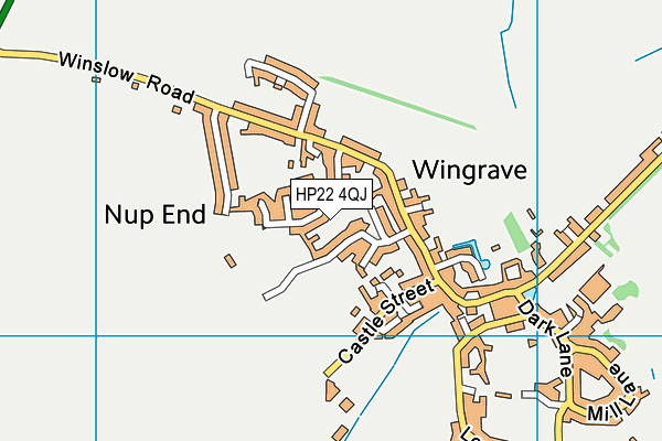 HP22 4QJ map - OS VectorMap District (Ordnance Survey)