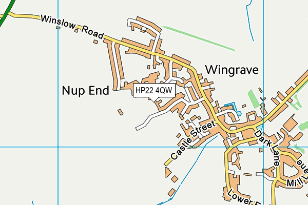 HP22 4QW map - OS VectorMap District (Ordnance Survey)