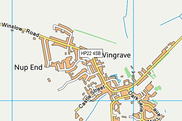 HP22 4SB map - OS VectorMap District (Ordnance Survey)