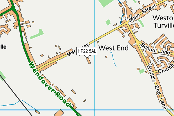 HP22 5AL map - OS VectorMap District (Ordnance Survey)