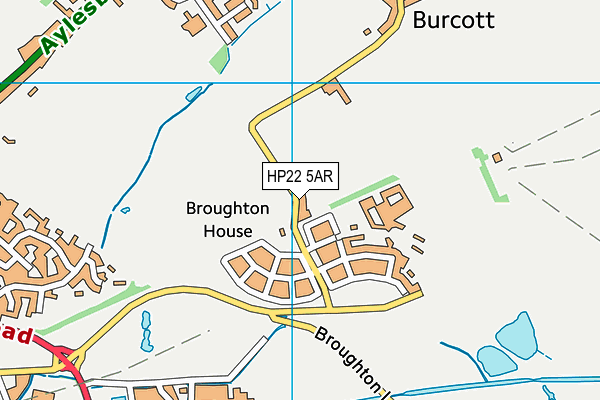 HP22 5AR map - OS VectorMap District (Ordnance Survey)