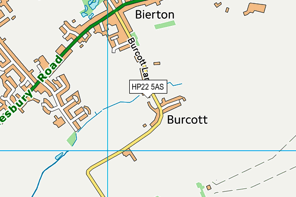 Burcott Lane Recreation Ground map (HP22 5AS) - OS VectorMap District (Ordnance Survey)