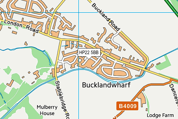 HP22 5BB map - OS VectorMap District (Ordnance Survey)