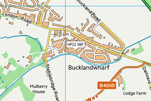 HP22 5BF map - OS VectorMap District (Ordnance Survey)