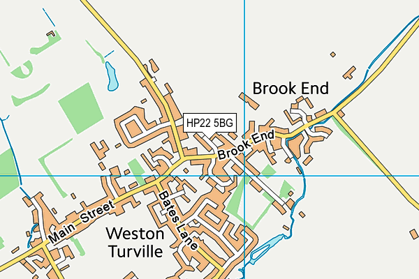 HP22 5BG map - OS VectorMap District (Ordnance Survey)
