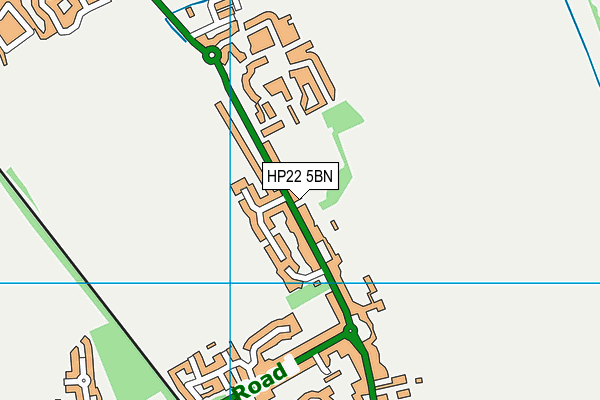 HP22 5BN map - OS VectorMap District (Ordnance Survey)