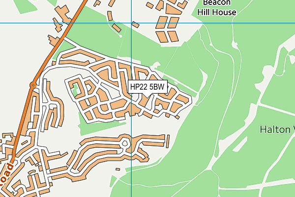 HP22 5BW map - OS VectorMap District (Ordnance Survey)