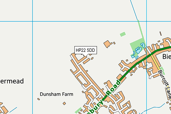 HP22 5DD map - OS VectorMap District (Ordnance Survey)