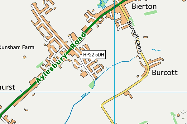 HP22 5DH map - OS VectorMap District (Ordnance Survey)