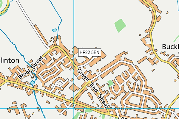 HP22 5EN map - OS VectorMap District (Ordnance Survey)