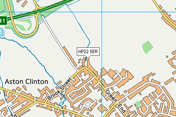 HP22 5ER map - OS VectorMap District (Ordnance Survey)