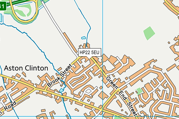HP22 5EU map - OS VectorMap District (Ordnance Survey)
