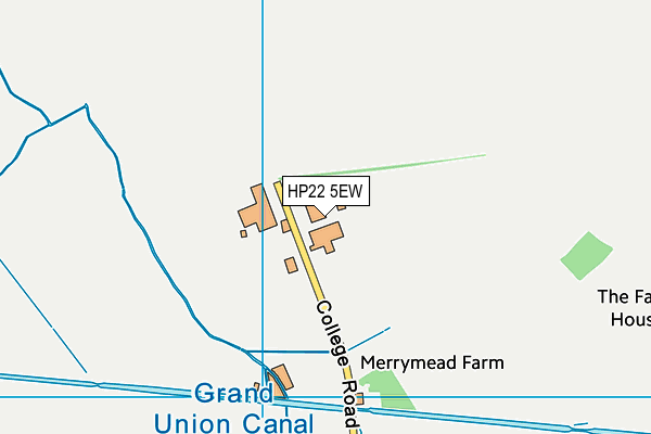 HP22 5EW map - OS VectorMap District (Ordnance Survey)