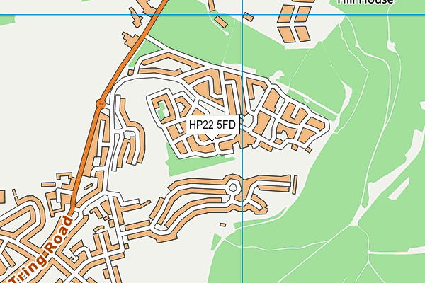 HP22 5FD map - OS VectorMap District (Ordnance Survey)