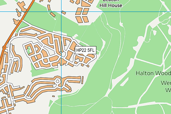 HP22 5FL map - OS VectorMap District (Ordnance Survey)