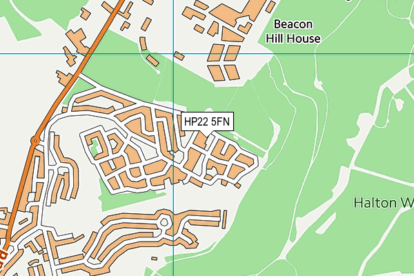 HP22 5FN map - OS VectorMap District (Ordnance Survey)