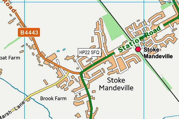 HP22 5FQ map - OS VectorMap District (Ordnance Survey)