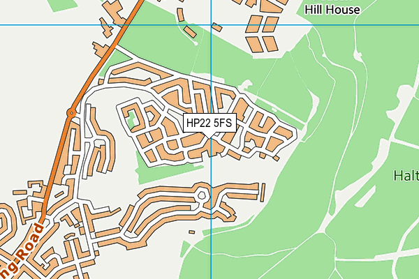 HP22 5FS map - OS VectorMap District (Ordnance Survey)