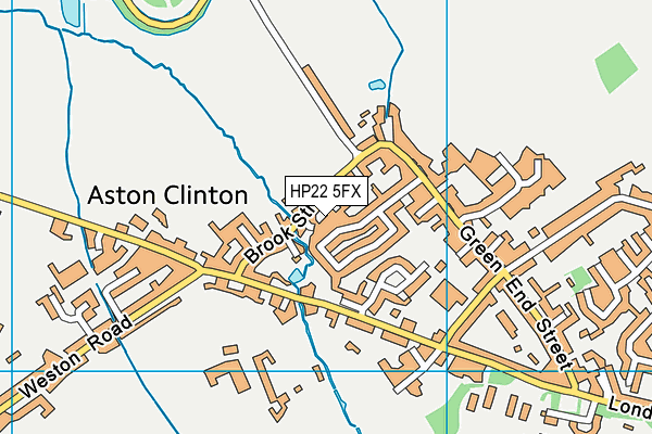 HP22 5FX map - OS VectorMap District (Ordnance Survey)
