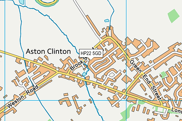 HP22 5GD map - OS VectorMap District (Ordnance Survey)