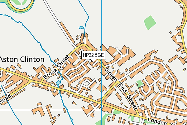 HP22 5GE map - OS VectorMap District (Ordnance Survey)