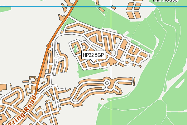 HP22 5GP map - OS VectorMap District (Ordnance Survey)