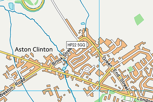 HP22 5GQ map - OS VectorMap District (Ordnance Survey)