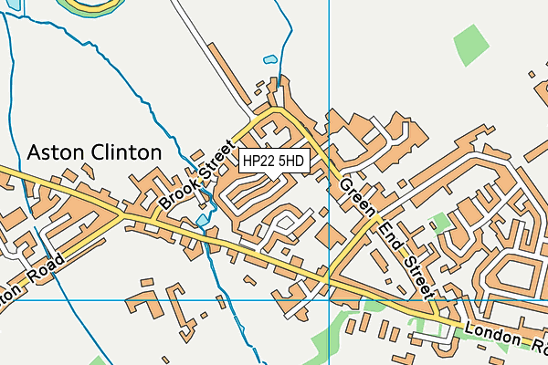 HP22 5HD map - OS VectorMap District (Ordnance Survey)