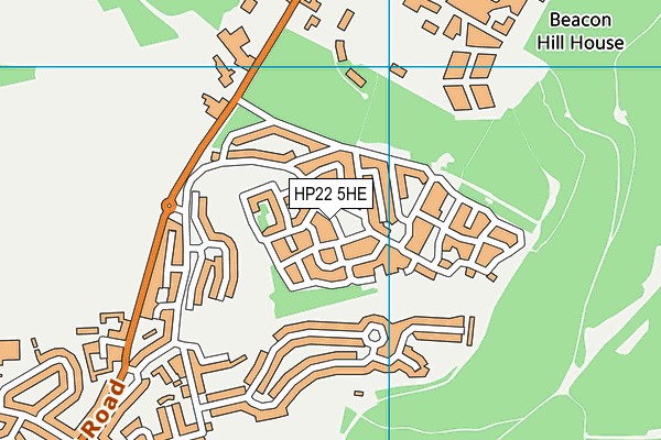 HP22 5HE map - OS VectorMap District (Ordnance Survey)