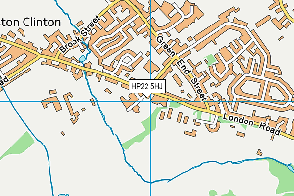 Buckland & Aston Clinton Cricket Club map (HP22 5HJ) - OS VectorMap District (Ordnance Survey)