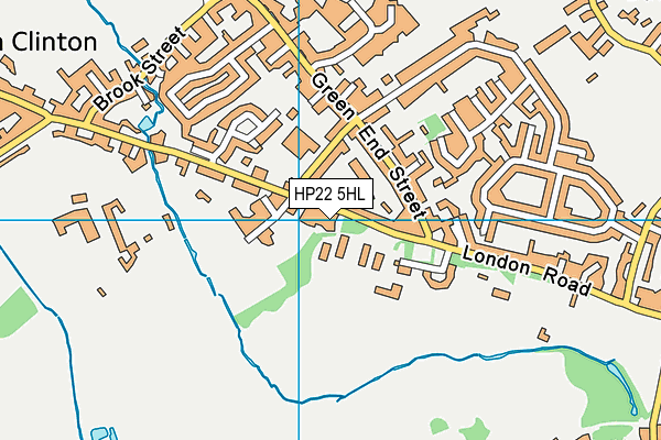 HP22 5HL map - OS VectorMap District (Ordnance Survey)