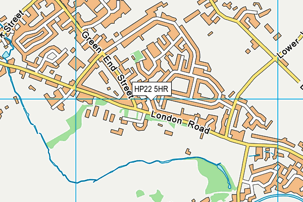 HP22 5HR map - OS VectorMap District (Ordnance Survey)