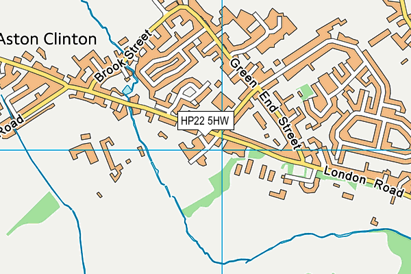 HP22 5HW map - OS VectorMap District (Ordnance Survey)
