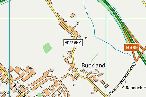 HP22 5HY map - OS VectorMap District (Ordnance Survey)