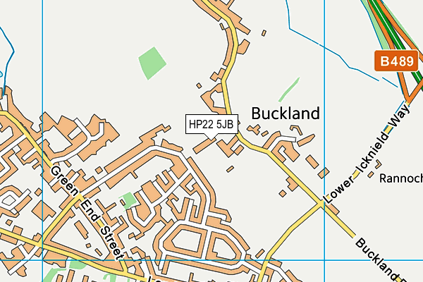 HP22 5JB map - OS VectorMap District (Ordnance Survey)