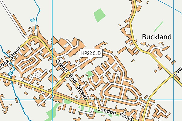 HP22 5JD map - OS VectorMap District (Ordnance Survey)