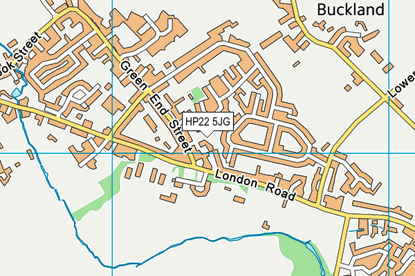 HP22 5JG map - OS VectorMap District (Ordnance Survey)