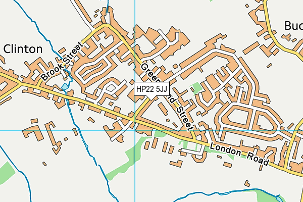 HP22 5JJ map - OS VectorMap District (Ordnance Survey)