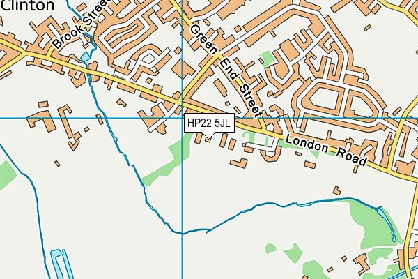 HP22 5JL map - OS VectorMap District (Ordnance Survey)