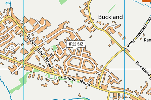 HP22 5JZ map - OS VectorMap District (Ordnance Survey)