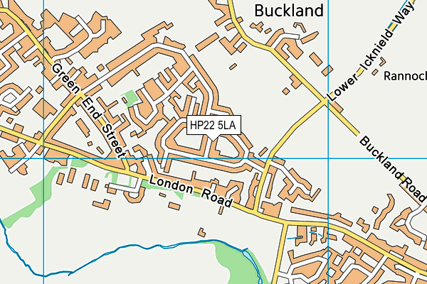 HP22 5LA map - OS VectorMap District (Ordnance Survey)