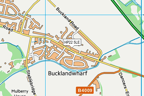 HP22 5LE map - OS VectorMap District (Ordnance Survey)