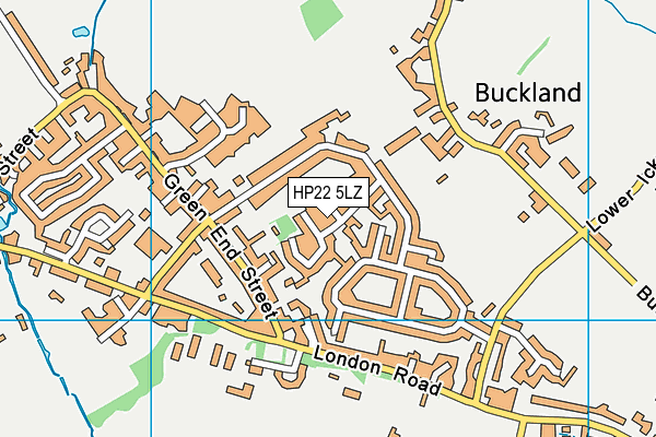 HP22 5LZ map - OS VectorMap District (Ordnance Survey)