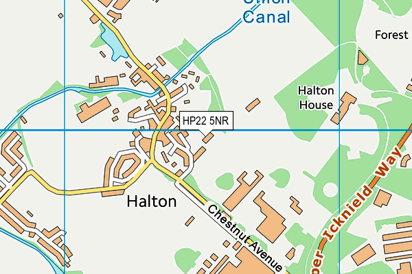 Raf Halton map (HP22 5NR) - OS VectorMap District (Ordnance Survey)