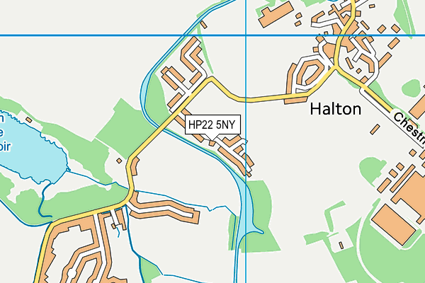 HP22 5NY map - OS VectorMap District (Ordnance Survey)